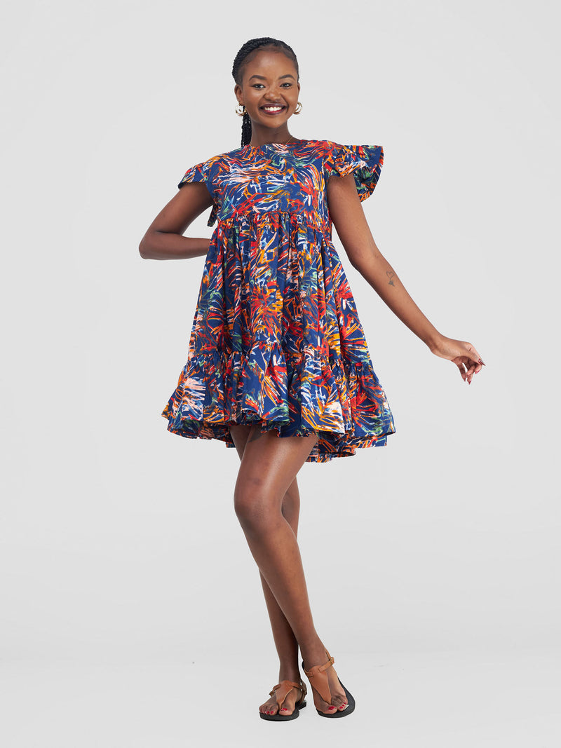 Amari African Print Shift Dress